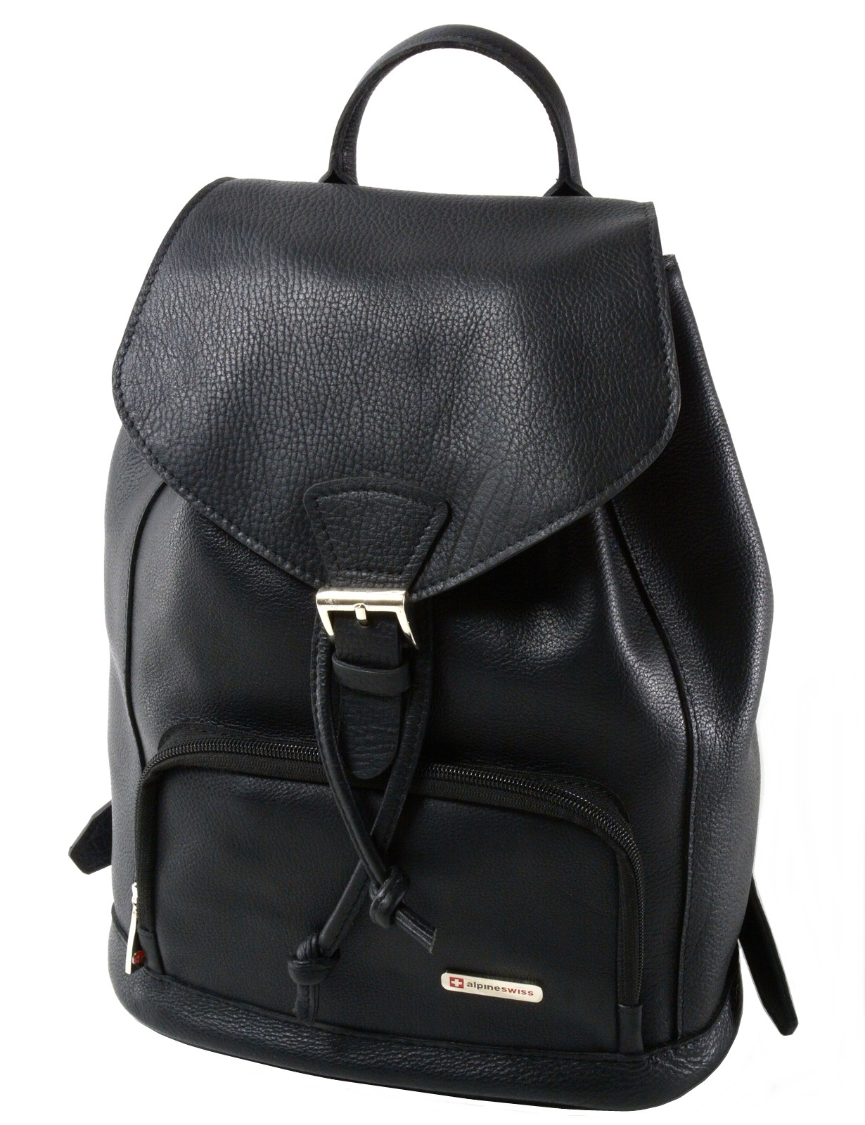 Womens Alpine Swiss Genuine Leather Backpack Purse Handbags 1 Year Mfg